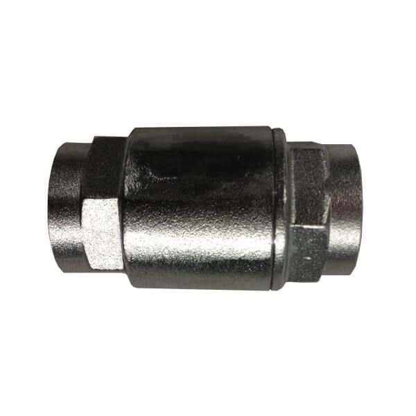 Midland Metal Spring Check Valve, 2Piece Barrel, 2 Nominal Size, NPT, 300 psi, 10 to 120 deg C, Media GasOil 949448